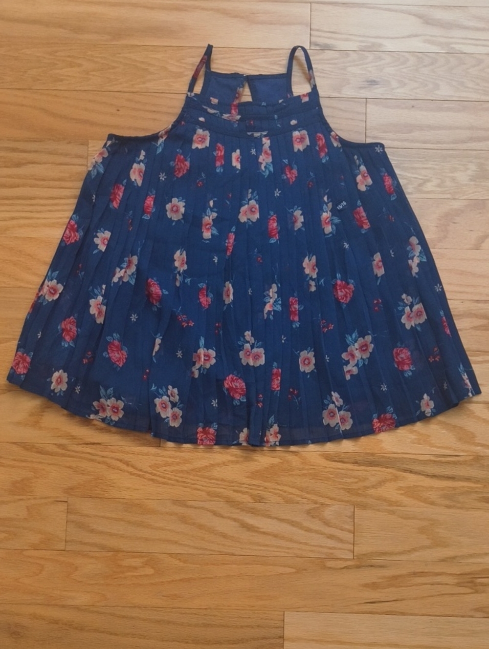 abercrombie kids Floral Pleated Noodle Strap Blouse Size 15/16 NWT